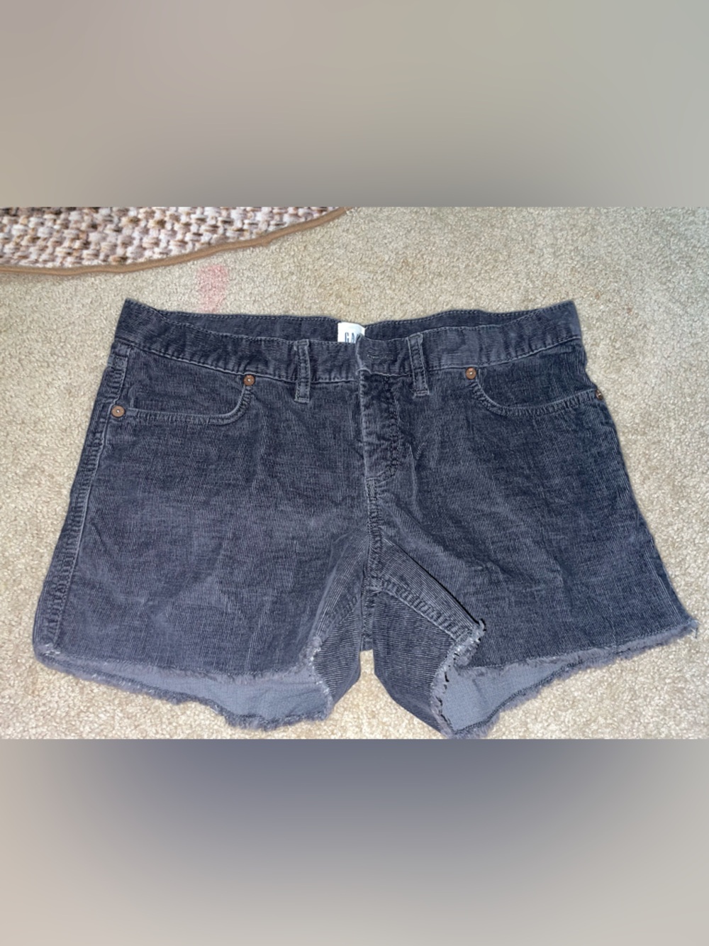 GAP Charcoal Gray Corduroy shorts size 10